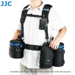 JJC Luxury Camera Lens Bag Pouch Case for Canon Lens Nikon Sony Olympus Fuji DSLR Photography Accessories Shoulder Bag Backpack 6