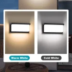 Led Outdoor Wall Light Waterproof IP66 Motion Sensor Led Outdoor Lighting Porch Lights Balcony Garden Lights Outdoor Wall Lamp 2
