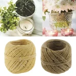 1 Roll ​Beeswax Wick Organic Hemps Wick 33 FT Well Coated Natural Beeswax For DIY Candle Stick Making Votives Tea Lights New 2
