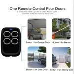 433Mhz  Universal Duplicator Garage Remote Controller Command Clone Self-copying Automation Gate  433.92MHz Fixed Rolling Code 2