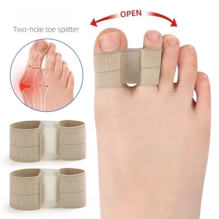 1/2Pc Two Toe Separator Hallux Valgus Bunion Corrector Orthotics Feet Bone Adjuster Thumb Straightener Pedicure Foot Care Tools
