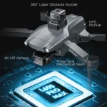 New L600 PRO MAX/PRO GPS Drone 5KM 4K Professional HD Dual Camera 3-Axis Gimbal 360° Obstacle Avoidance Brushless Quadcopter Toy 3