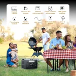 SolarPlay Portable Power Station 2400W(Peak 4800W), 2160Wh Solar Generator with 400W Panel LFP Battery 1.5Hrs Fast, Customized 5