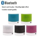 New Mini Portable Car Audio A9 Dazzling Crack LED Wireless Bluetooth 4.1 Subwoofer Speaker TF Card 2