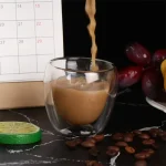 6pcs Double Wall Glass Cup 80ml Cute Mugs Coffee Cups Drinking Glasses for Drinks Personalized Mug Beer Tea Cup Set 4