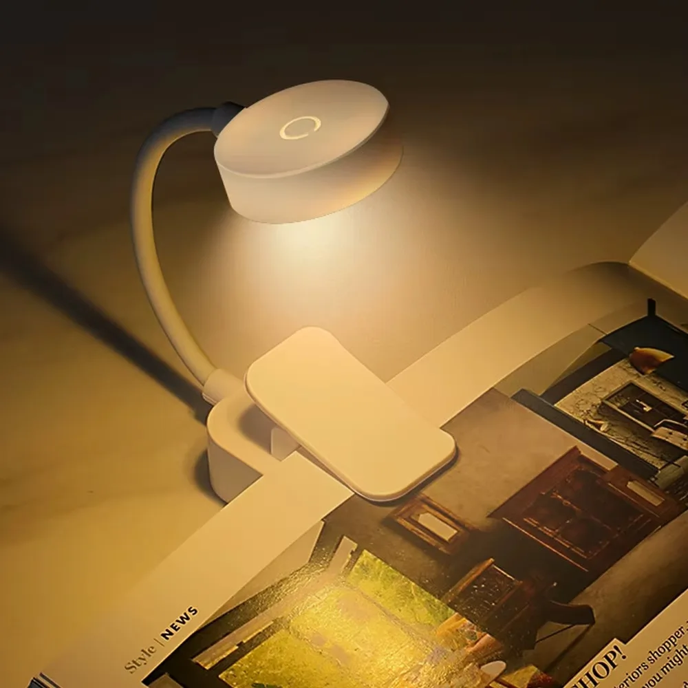 Mini LED Reading Book Light Table Lamp 3 Modes Adjustable Eye Protection Clip-On Study Reading Lamp for Travel Bedroom Book Mini LED Reading Book Light Table Lamp 3 Modes Adjustable Eye Protection Clip-On Study Reading Lamp for Travel Bedroom Book