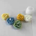 Valentine's Day rose flower silicone candle mold 3D Peony flower soap plaster resin mold DIY chocolate cake baking tool 2