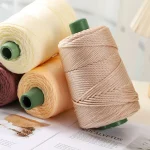 3mm Crocheting light weight Rope cool Hollow yarn to crochet Summer Sun Hat Hand Knitting thick threads bag hat Cushion Christma 5