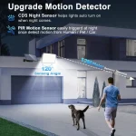 LED Solar Security Lights Motion Sensor Outdoor 234/280/226LED Flood Light IP65 Waterproof Split Wall Lamp Solar Powered 3 Mode 5