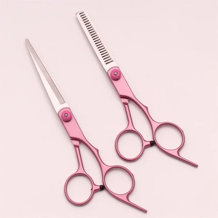 Hair Cutting Scissors 6" Japan Stainless Steel Hairdressing Scissors Thinning Shears Hair Scissors Set Styling Tool C1000