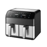 New Double-pot Air Fryer, Large Capacity, 8L, Double-bin, Electric Frying Pan Multifunctional Double-barrel Household Air Fryer
