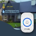 Fuers Wireless Doorbell Waterproof Welcome Chime Home Door Bell Intelligent 32 Songs Smart Alarm With Battery For Store Hotel 2