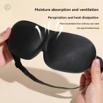 3D Blindfold Eye Mask Without Nose Lunch Break Sleep Students Eye Cover Soft Eye Patch Breathable Skin-Friendly Eyepatch For Nap 5