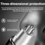 Electric Nose Hair Trimmer Implement Shaver Clipper Men Women Ear Neck Eyebrow Trimmer Shaver Man Clean Trimer Razor Remover Kit 2