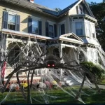 Halloween Big Plush Spider Halloween Decoration Party Props Outdoor Big Spider Decoration Chamber Trick A Prank  Big Spider 5