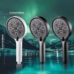 High Pressure Shower Head Set Water Saving Rainfall Spray Handheld 6 Jet Modes Shower Head with Hose Bathroom Accessories 3