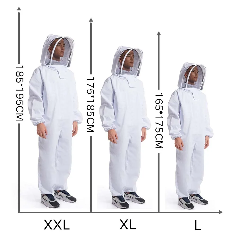 Full Body Beekeeping Clothes Professional Beekeepers Clothes Protection Beekeeping Suit Safty Veil Unisex Children Protective Full Body Beekeeping Clothes Professional Beekeepers Clothes Protection Beekeeping Suit Safty Veil Unisex Children Protective