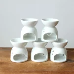 Ceramic Crafts Aroma Burner Handmade Hollow Flower Pattern Essential Oil Burner Candle Lamp Many Style HomeOffice Crafts Decor 2