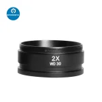 0.5X 0.7X 1.0X 2.0X Auxiliary Objects Lens Microscope Camera Lens for Trinocular Stereo Zoom Microscope Accessories Barlow Lens 4