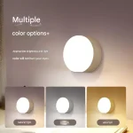 New dormitory night light bedside light learning desk lamp eye protection charging energy-saving button magnetic student light w 2