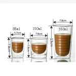 Nespresso Coffee Mug Heat Resistant Double Wall Tea Glass Cup Beer Coffee Handmade Creative Cold Beverage Transparent Drinkware 6