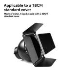 AA60-Barn Door Reflector Honeycomb Grid 4 Color Filter Set For 18Cm Standard Reflector For Godox Photo Studio Flash Accessories 4