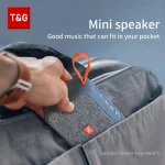 Speaker TG506 Portable Mini Wireless Soundbar Bluetooth 5.0 Outdoor Indoor HIFI Loudspeaker Support TF Card FM Radio Waterproof 5