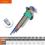 Allen Key Set L Wrench Kit For Allen Screw 9PCS Long Arm Hex Key Set 1.5mm To 10mm Hexagon Spanner Hand Tools For Bicycle Repair 5