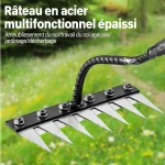 5/6/7/8 Teeth 1PCS Carbon Steel Garden Hand Rake for Farm Garden Weeding Tools Scarifier Agricultural Nail Harrow Metal Harrow 5