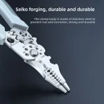 Electrician Pliers with Wire Stripper, Cutter & Separator – Durable Sharp Tool for DIY Cable Repair, Easy to Use, 10-in-1 Design 3
