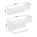 Plastic Toilet Paper Holder Storage Rack Bathroom Towel Placement of Seasoning bottles Bathroom Wall Roll of Paper Phone Storage 2
