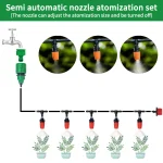 Fog Nozzles Irrigation Kit 5M-20M Garden Automatic Spray Misting Plant Watering System with 4/7 PE Hose and Connector 3