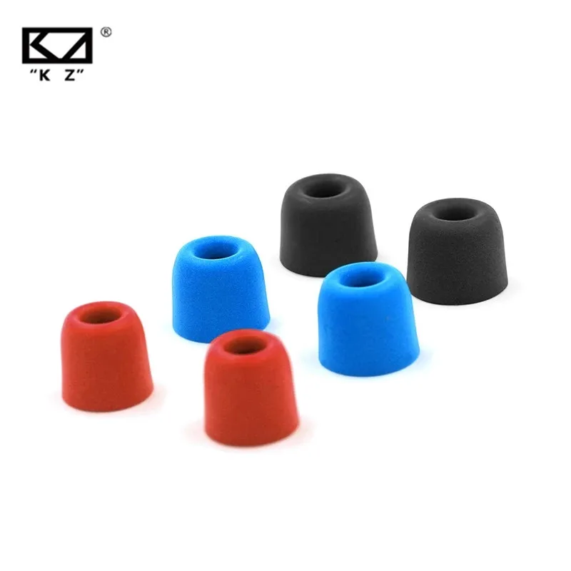 KZ 3Pair(6pcs) Noise Isolating Comfortble Memory Foam Ear Tips Ear Pads Earbuds For In Earphone For KZ Headphones ZSX EDXPro PR3 KZ 3Pair(6pcs) Noise Isolating Comfortble Memory Foam Ear Tips Ear Pads Earbuds For In Earphone For KZ Headphones ZSX EDXPro PR3