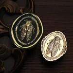 Retro Insect Butterfly Wax Seal Stamp Cicada Sealing Stamp Head DIY Scrapbook Envelopes Wedding Invitations Gift Cards Decor 6