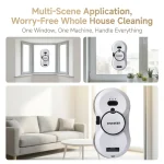 DIVEDEER Water spray window cleaning robot intelligent high-rise double-sided brushless motor glass cleaner spray type 2