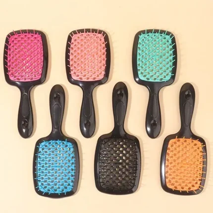 1 piece anti-static tangled hair comb hair massage brush hollow out curly hair brush hair salonhair salon tools