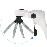 Magnifying Glasses Reading Illuminated Magnifier 1.0X 1.5X 2.0X 2.5X 3.5X 2 Lights Adjustable Head Illuminated Loupe Magnifier 5