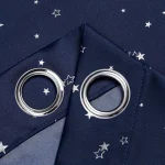 Kids Curtains Blackout With Stars Grommet Top For Bedroom Living Room Window Drapes 3
