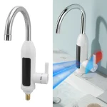 3000W Instant Water Heater Faucet 360 Degree Rotatable Water Pipe IPX4 ABS Tankless Stainless Steel Kitchen Heating Tap for Home 2