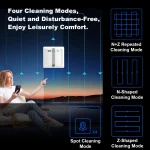 2026 Window cleaning robot Liectroux S9,with 2 roller brushes,6-way water pump spray,9KPa,frameless works,app control 4