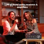NEOHIPO AK45 2.0 Channel Amplifier 40Wx2 Stereo Audio Power Amp with Bluetooth 5.0, USB/SD Playback, Bass Treble Control for Hom 2