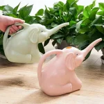 Cute Plastic Elephant Shape Watering Pot Can Plant Outdoor Irrigation Gardening Tools Equipment Garden Supplies Home Accessories 3