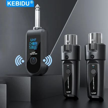 UHF Microphone Converte XLR Transmitter and Receiver Wireless System Signal Adapter For Dynamic Mic Guitar Audio Mixer PA System