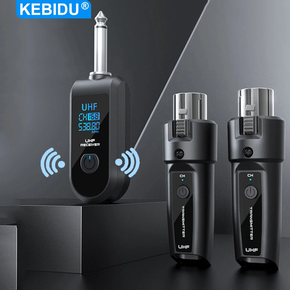UHF Microphone Converte XLR Transmitter and Receiver Wireless System Signal Adapter For Dynamic Mic Guitar Audio Mixer PA System UHF Microphone Converte XLR Transmitter and Receiver Wireless System Signal Adapter For Dynamic Mic Guitar Audio Mixer PA System