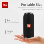 TG117 Bluetooth Speakers Portable Wireless Sound Box  Outdoor Loudspeaker Waterproof Stereo Surround Supports TF Radio 2