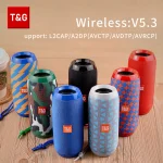TG117 Bluetooth Speakers Portable Wireless Sound Box  Outdoor Loudspeaker Waterproof Stereo Surround Supports TF Radio 6