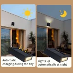 Solar Light Outdoor Up and Down Wall Washer Light Waterproof Solar Lamp for Garden Street Landscape Balcony Yard Porch Decor 4