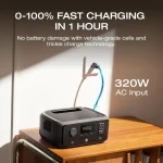 Solar Generator RIVER 3 with 45W Solar Panel, 245Wh Portable Power Station LiFePO4 Battery, 300W Up to 600W AC Output 3