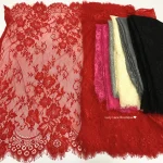 29 Colors in Stock 76cm Wide 3 Meters Long Eyelash Chantilly Lace Fabric Lace trim Classic Design Lady Dress Lace Accessories 3