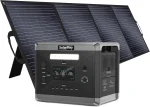 SolarPlay Portable Power Station 2400W(Peak 4800W), 2160Wh Solar Generator with 400W Panel LFP Battery 1.5Hrs Fast, Customized